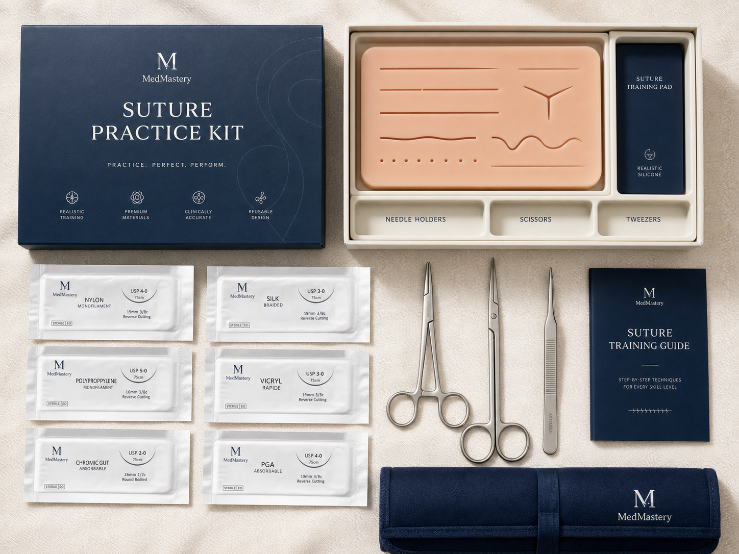 Strukmyer Professional Suture Practice & Wound Closure Kit – Strukmyer, Made in USA