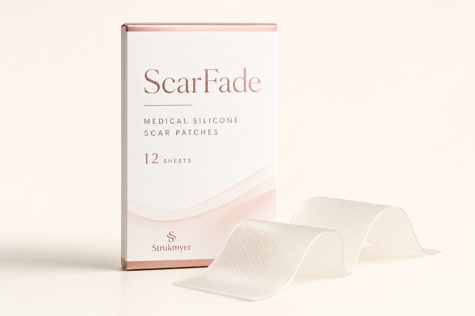 ScarFade Medical Silicone Scar Patches – 12 Reusable Sheets – view 1